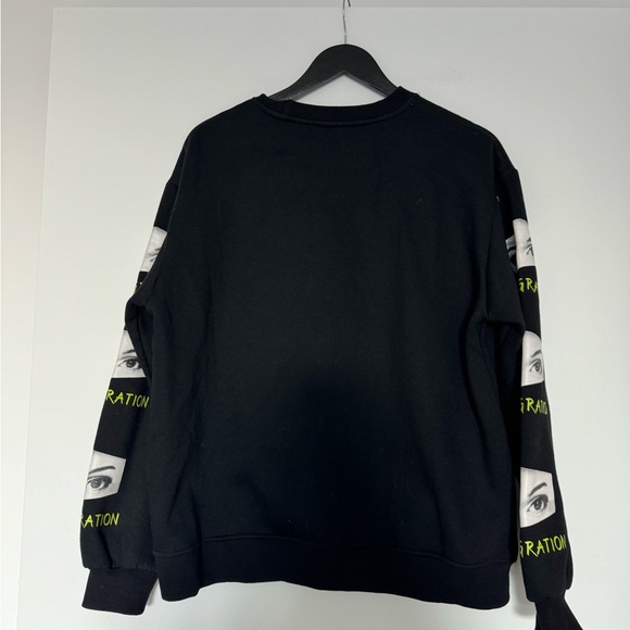 Disintegration Black Graphic Crewneck Sweatshirt - Picture 2 of 4